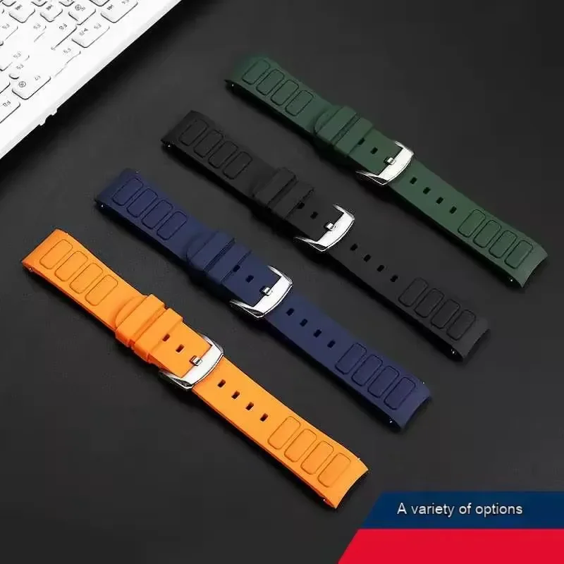 الأصلي منحني الرجال حزام ساعة مطاطي ل ميدو جديد Multifort TV M049.526 الرياضة حزام الساعات الإفراج السريع الأخضر الأزرق حزام سيليكون