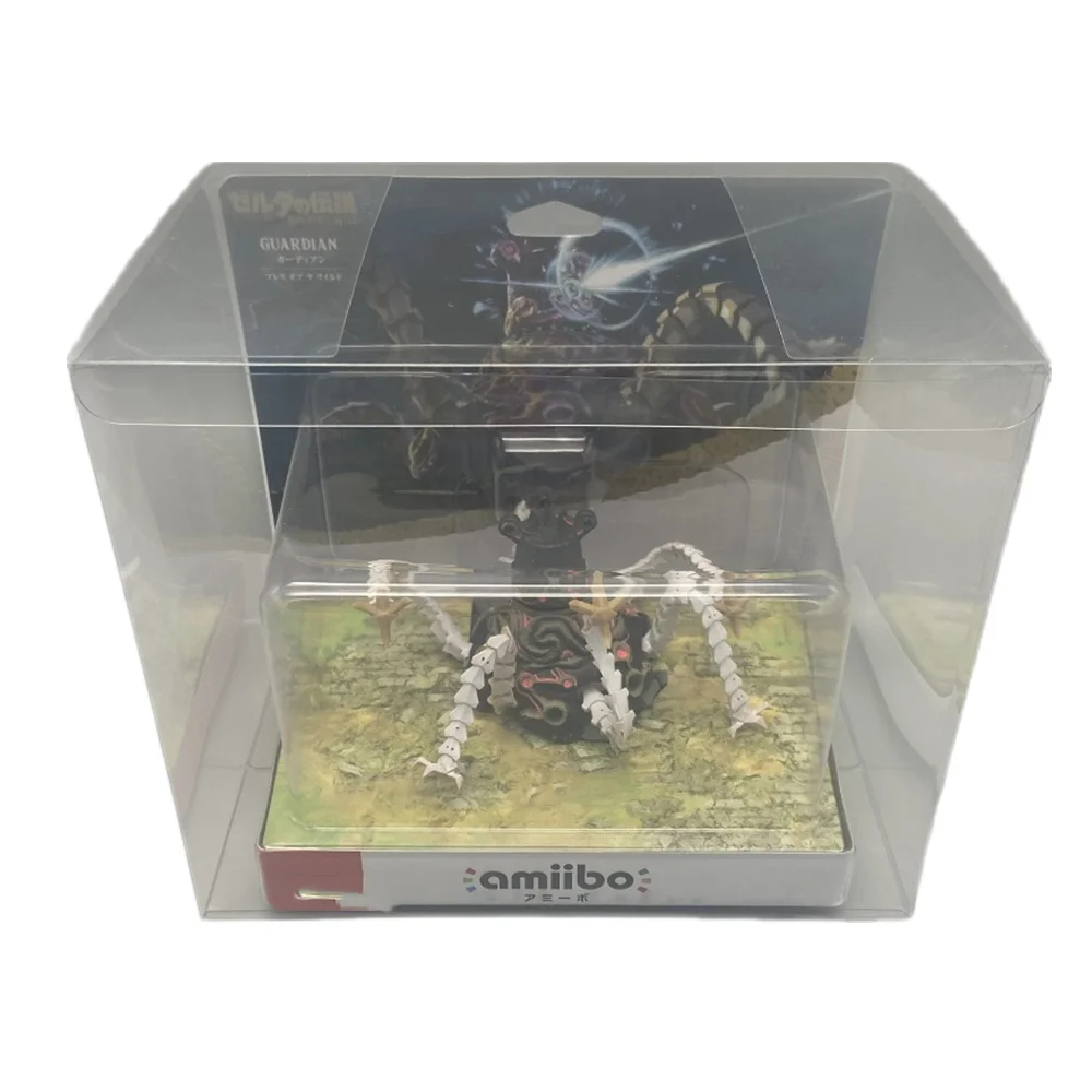 Protector de caja transparente para amiibo/BotW Guardian, cajas de almacenamiento TEP, carcasa de juego, estuche de exposición transparente