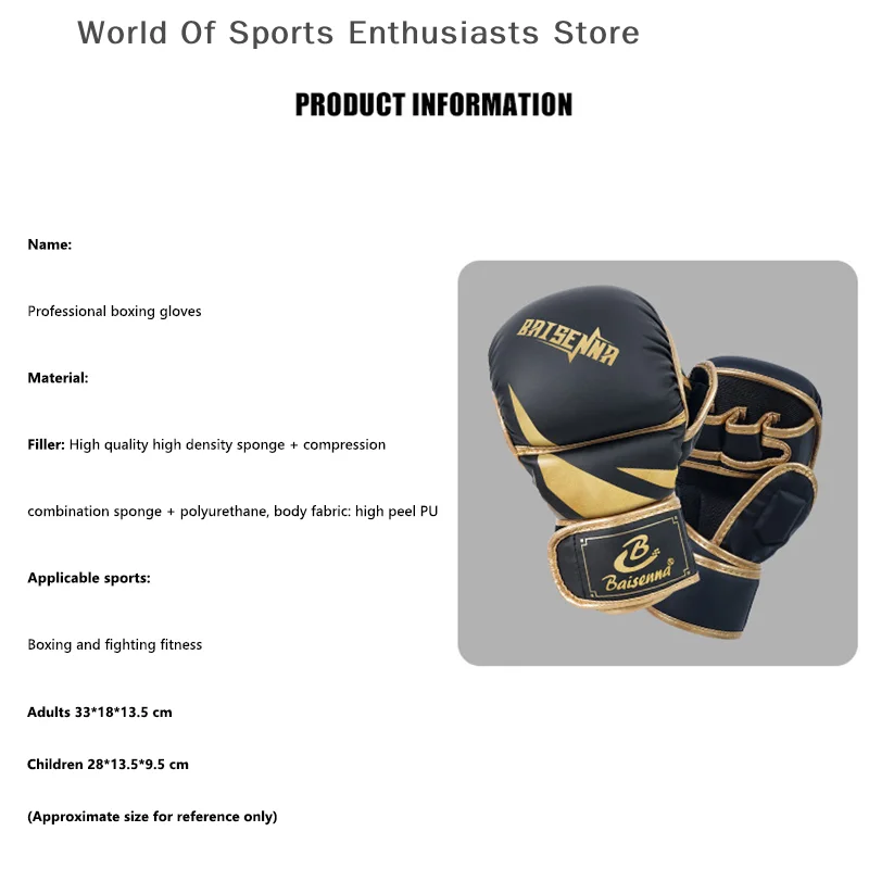 Rękawice bokserskie Taekwondo Rękawice zagęszczone dla dzieci i dorosłych Rękawice bokserskie Karate