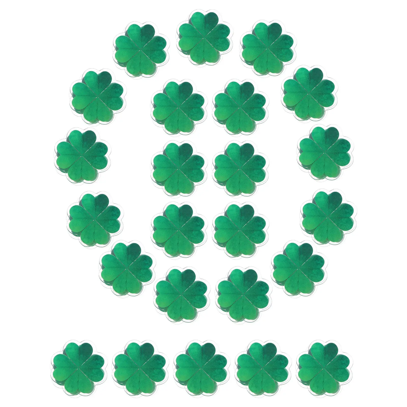 25Pcs Clover Shaped Paper Clips Novelty Green Leaf Clips for Planners Journals Holiday Party Favors St Patricks Day Classroom