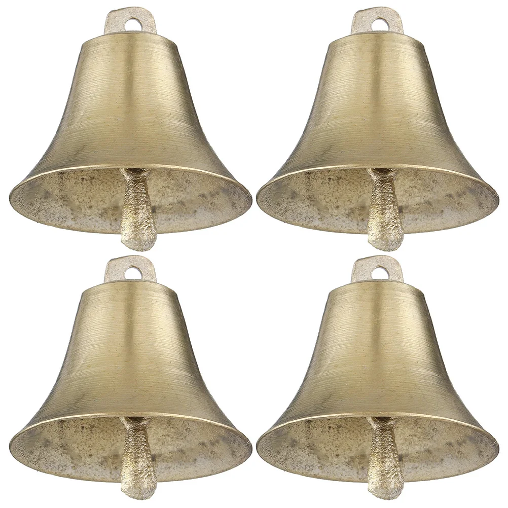 4 Pcs Grazing Bell Farm Anti- Ring Chime Metal Farming Accessory Goat Copper Dinner Party