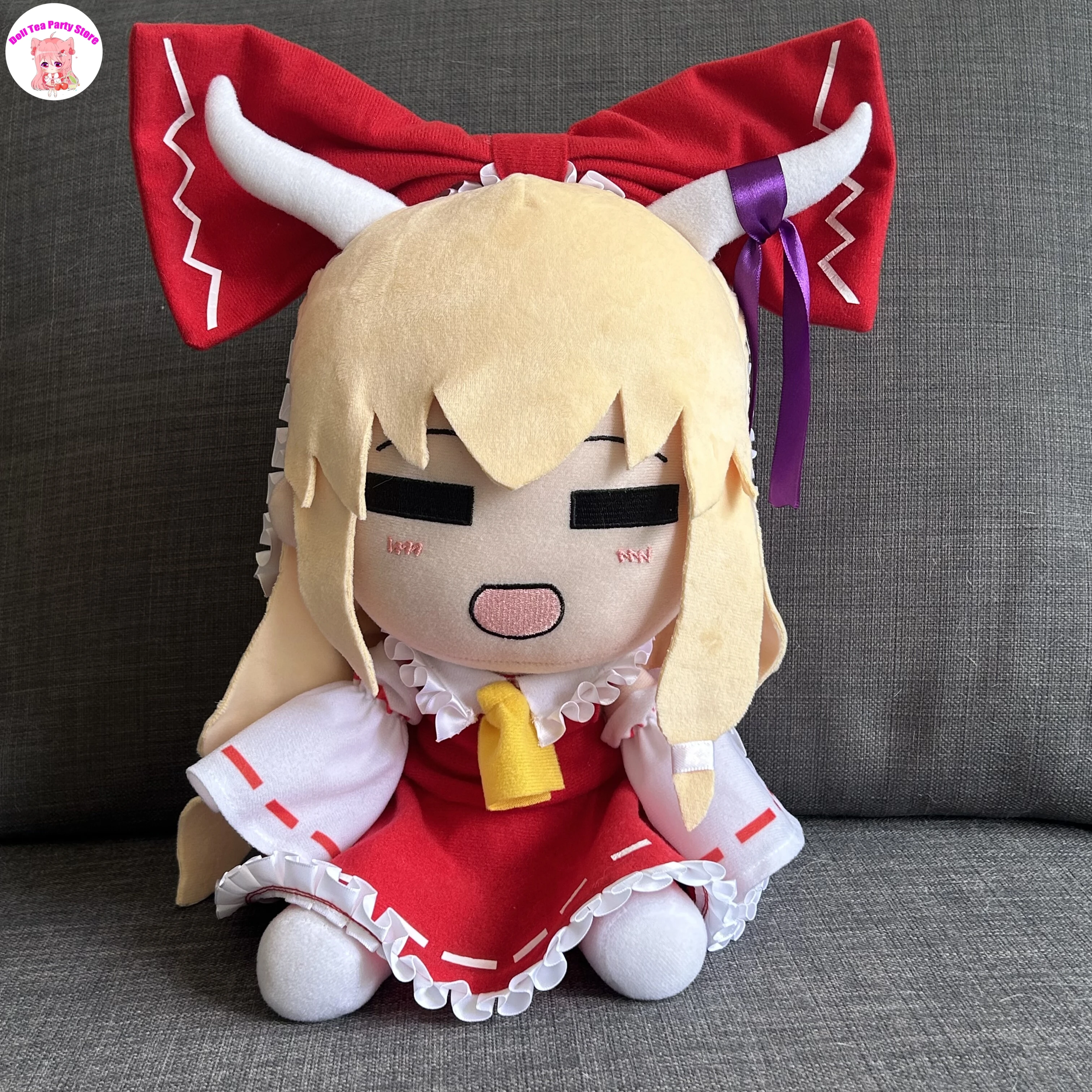 

Плюшевая кукла-подушка Touhou Project Ibuki Suika, 30 см, милая аниме-фигурка, подарок на Хэллоуин