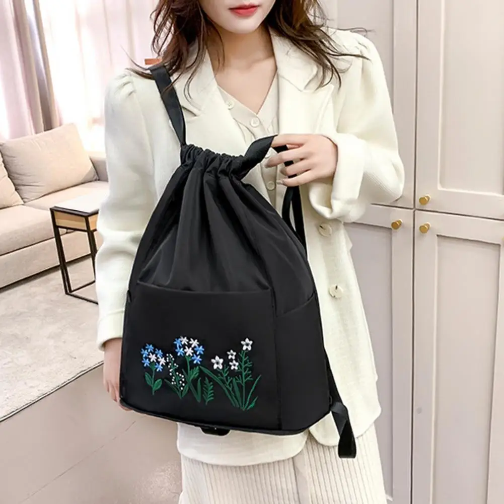 Oxford Cloth Travel Bag Multiple Colors Multifunctional No Odor Colorful Embroidered Folding Storage Bag Decor