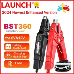 2024 Newest LAUNCH X431 BST-360 Enhanced Version Bluetooth Battery Test Clip Analyzer 6V 12V 2000CCA BST360 Voltage tester