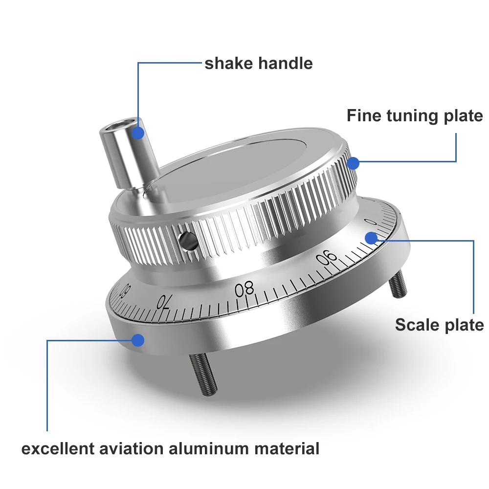 Imagem -04 - Roda de Mão Eletrônica Gerador de Pulso Manual Máquinas-ferramentas Cnc Codificador Rotativo 60 mm 80 mm
