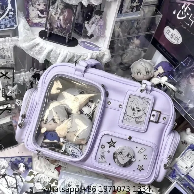 Dopamine DIY Women Ulzzang Ita Bags New Designer Clear Window Doll Show Backpacks Large Capacity Y2K Crossbody Bag for Concert
