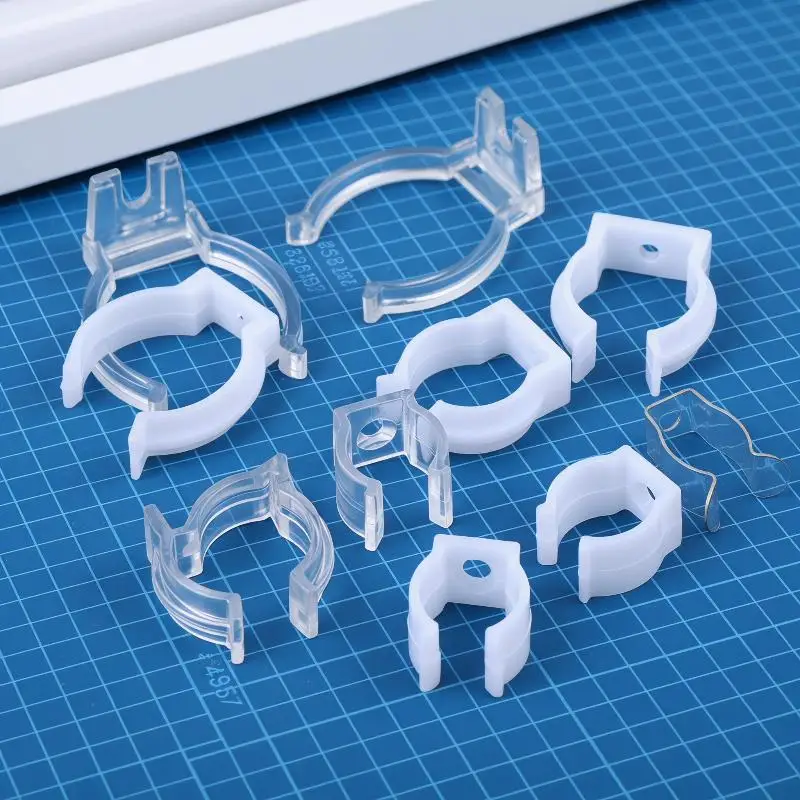 10Pcs T5 T8 LED Neon Fixed Clip Plastic Buckle Connector Holder Resilient Secure Mount for Kitchen Strip Lights