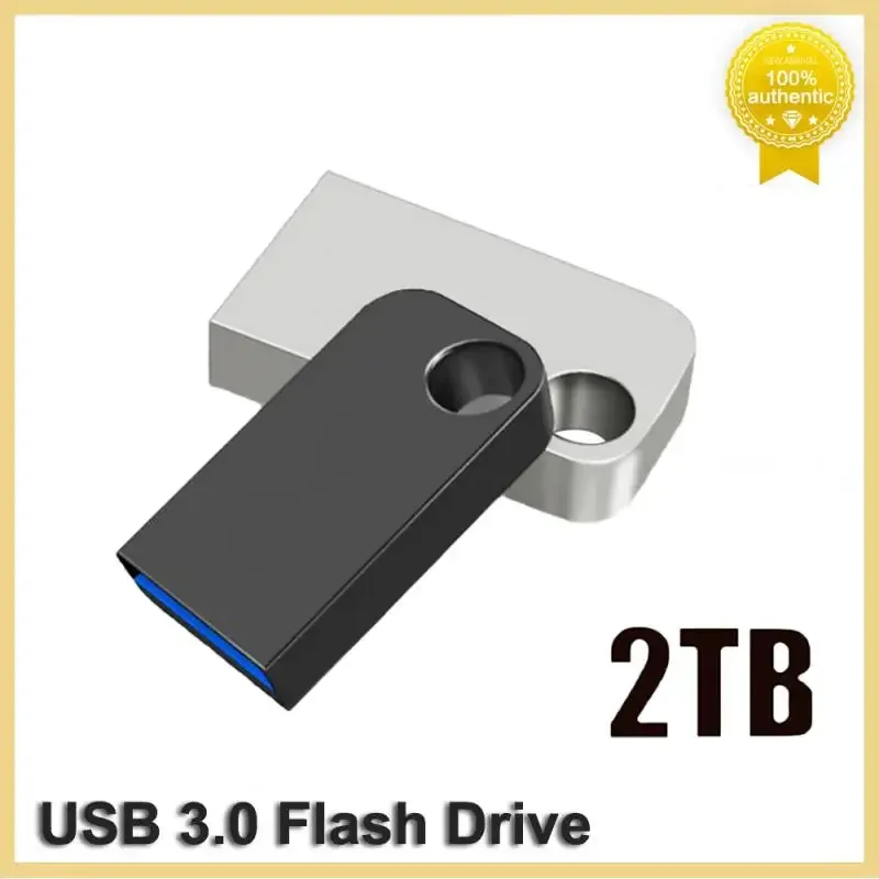 USB Flash Drive 2TB 1TB 512G 256GB 128GB, Pen Drive USB 3.0 logam kecepatan tinggi tahan air memori Disk U untuk ponsel komputer