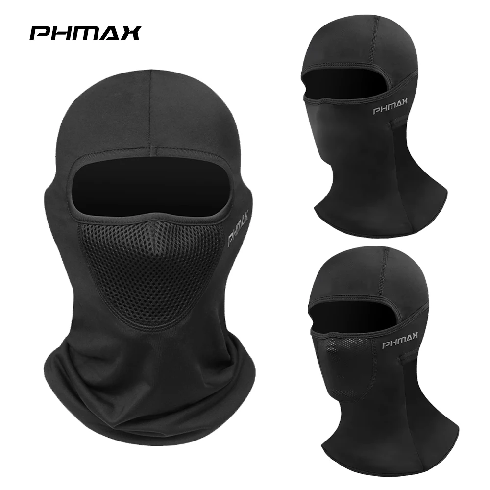 

PHMAX мотоциклетная велосипедная маска, Балаклава, шарф, капюшон, теплая дышащая полнолицевая маска, уличная УФ-защита, ветрозащитная кепка для верховой езды