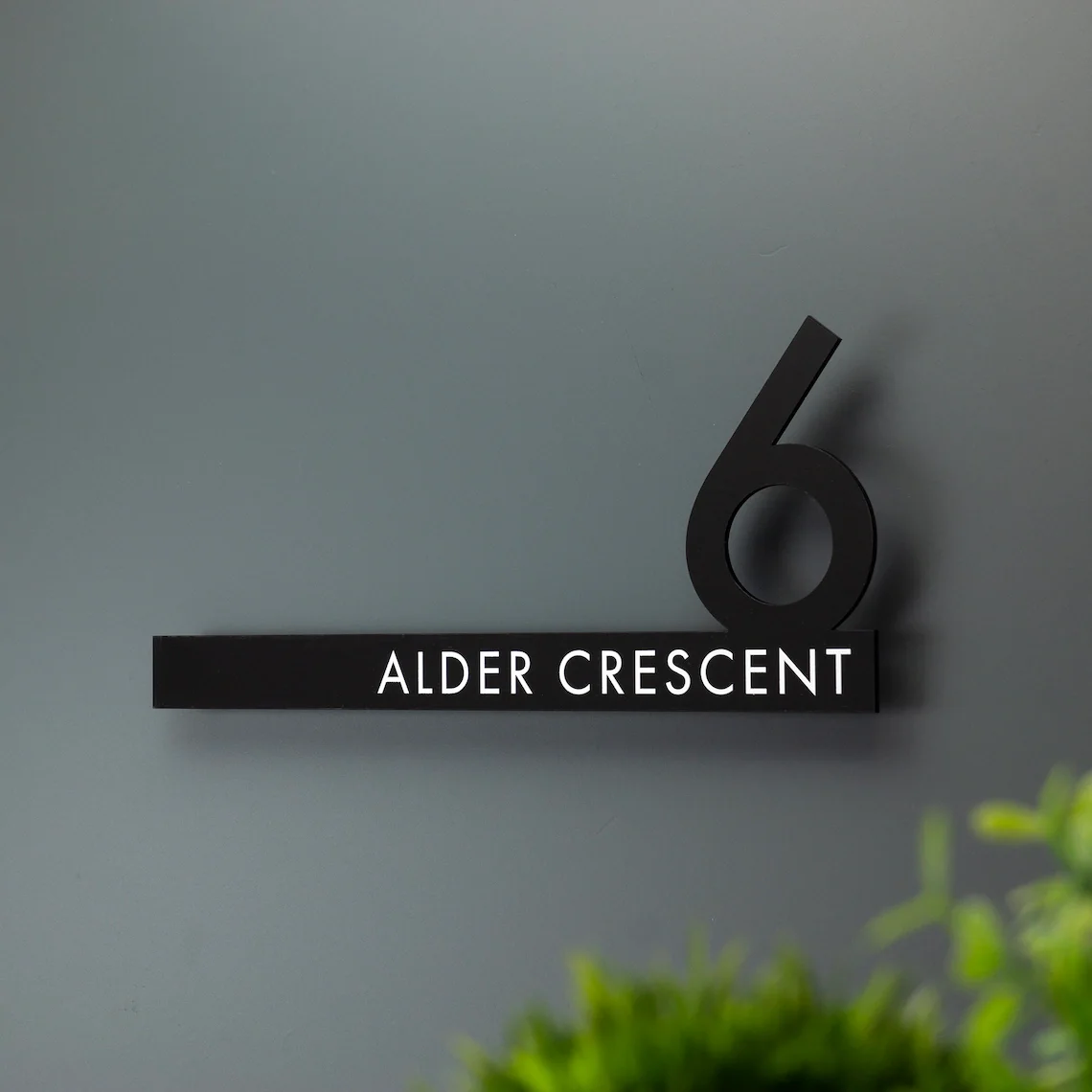 Plaque numéro de maison extérieur Personnalisée en Acrylique Imperméable, plaque numéro maison extér