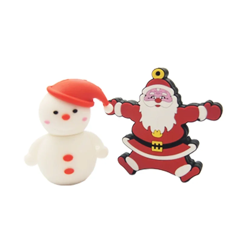 Árvore de Natal e Elk Deer USB Flash Drive, Cartoon Memory Stick, Presente Criativo, U Disk, 4GB, 8GB, 16GB, 32GB, 128GB