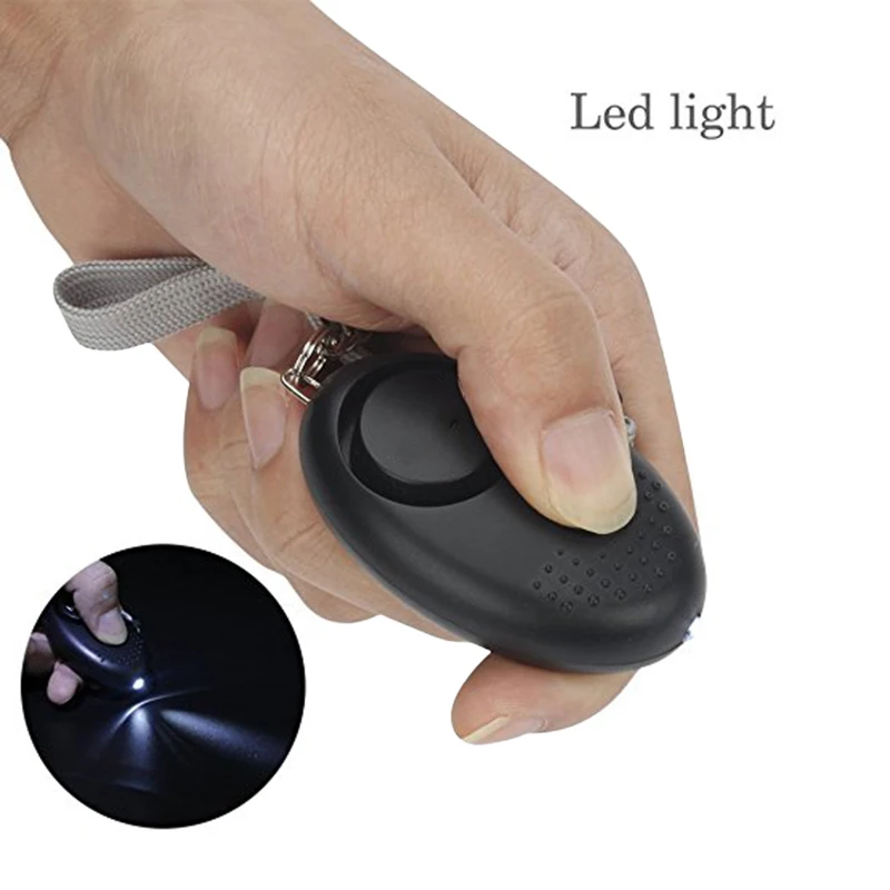 130db Safesound Personal Security Alarm Keychain With LED Lights Self Defense Electronic Device For Women Kids Remote Control