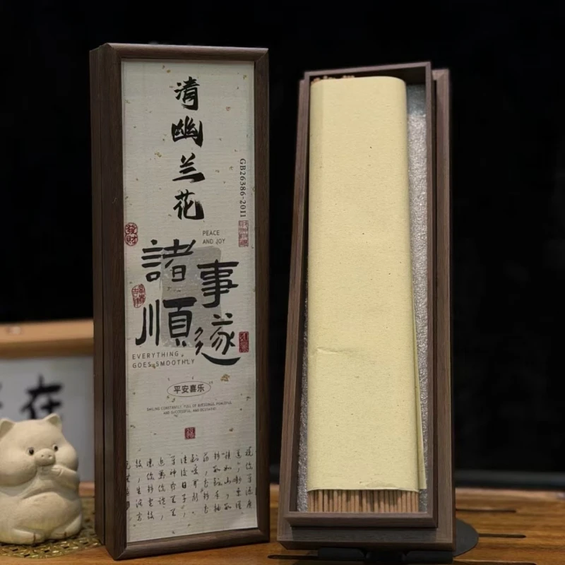 50g Orchid Scent Incense Sticks Household Worship Buddha Temple Worship Study Rooms Hotel Lobbies Promotes Sleep Joss Stick