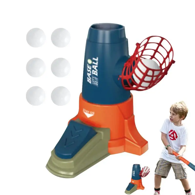 

Pitching Machine For Kids 2 In 1 Baseball & Softball Pitching Machines With 6 Balls Baseball & Tennis Pitching Machine T Ball