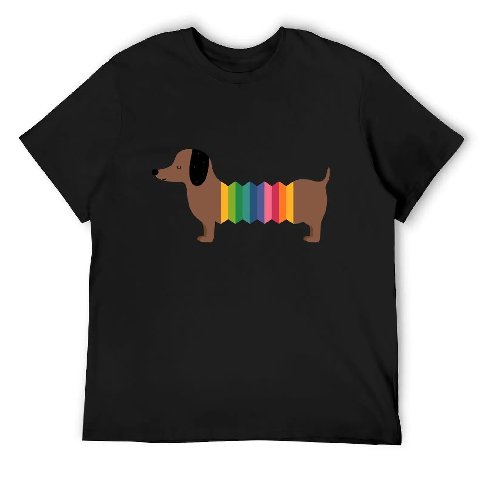 

Rainbow Dooooog T-Shirt oversized vintage t shirts graphic t shirt vintage black t shirts for men