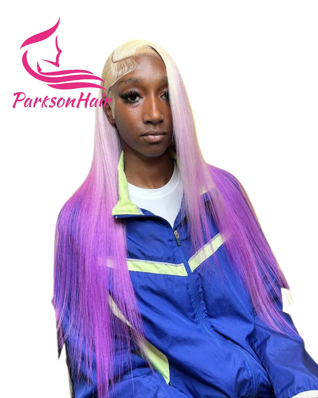 شقراء أومبير الأرجواني باروكة من شعر طبيعي 13x6 الدانتيل الشفاف الجبهة الباروكات للنساء البرازيلي مستقيم قبل قطعها الدانتيل شعر مستعار أمامي #2