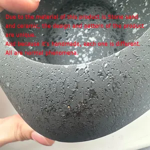 Kreatif Lotus Seedpod Keramik Vas Zen Meja Teh Desktop Jepang Ikebana Rangkaian Bunga Peralatan Keramik Batu Pasir Dekorasi 8 vas jepang dengan penjualan terbaik - №