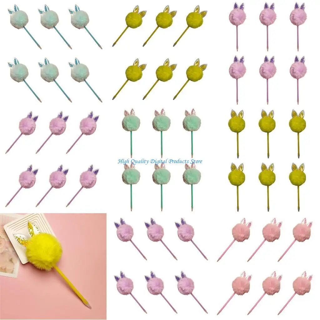 U2JE 6 قطعة قلم حبر جاف الإبداعية أفخم الكرة قلم حبر جاف عيد الميلاد تخزين ستوفير للطفل صبي فتاة عيد الميلاد حفلة لصالح #1