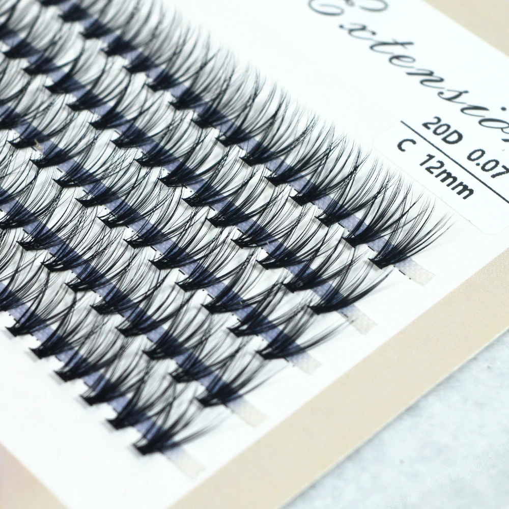 QSTY Mink 10D/20D/30D/40D/50D Lashes Cluster Eyelash Extension Natural Long 3D Volume Effect Faux Bunche Individual Makeup Cilia