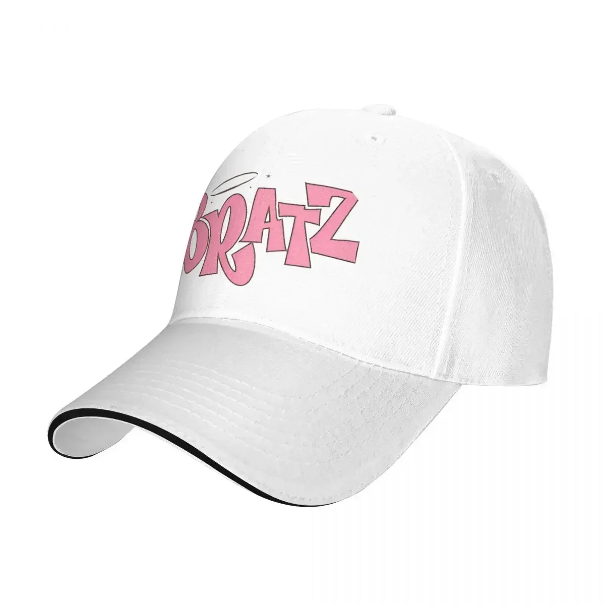 Bratz Logo Baseball Cap Hip Hop Doll Cartoon Sandwich Hat Unisex Style Adjustable Dad Hat Outdoor