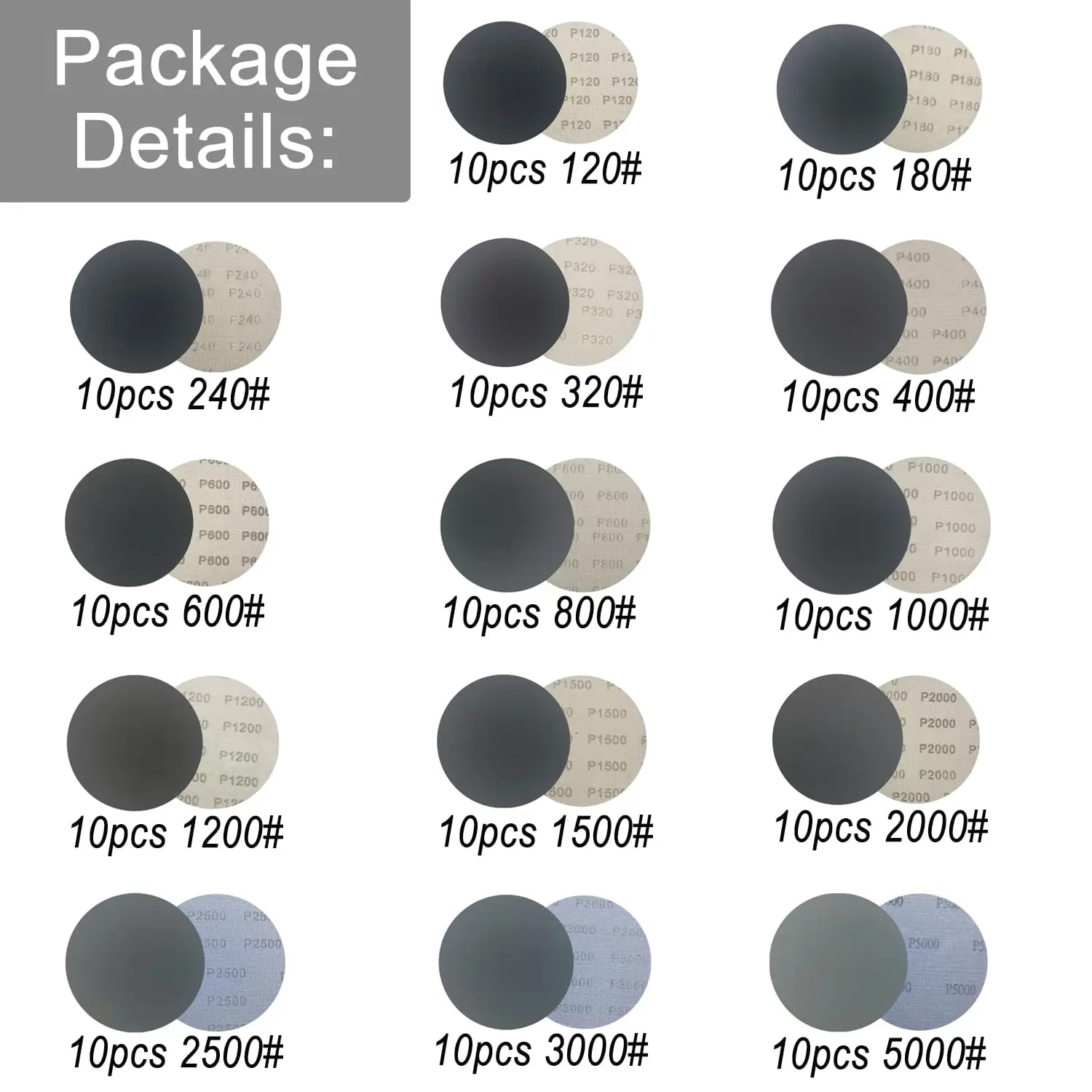 3 Inch Wet Dry Sanding Disc with 1/4
