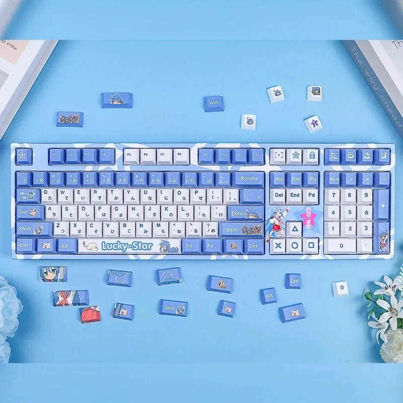 Lucky Star Animation Theme anime Mechanical Keyboard Caps PBT Hot Sublimation