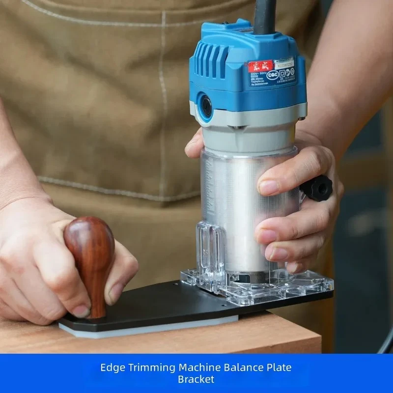Woodworking Trimming Machine Balance Plate Flip Baseplate Small Gong Arc R Corner Chamfer Tool Accessory