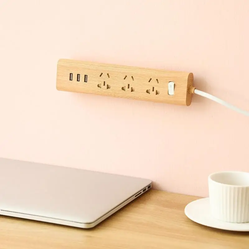 Self-Adhesive Power Strip Holder Fixator Wall Mounted Plug-In Socket Fixer Bracket Stand Punch-Free Cable for Desk