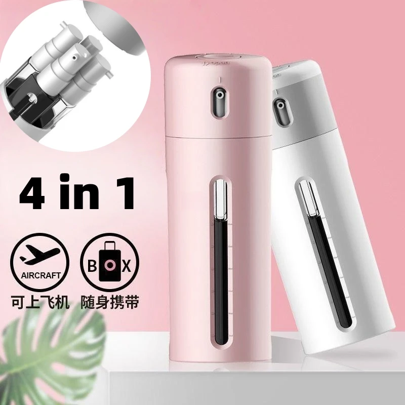 Travel Dispenser Split Bottle Shampoo Lotion Shower Gel Soap Bottle 4 in 1 Empty Sub-bottle Press Container Bottles Refillable
