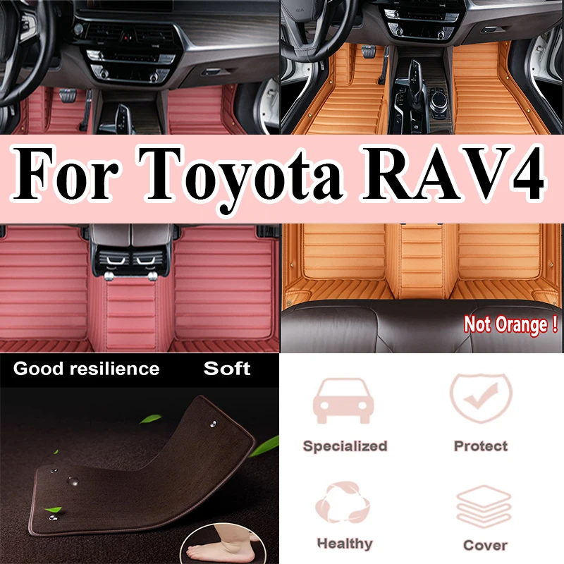 

Роскошные автомобильные коврики для Toyota RAV4 XA50 Hybrid (E-CVT) 2020 2021 2022-2024 Suzuki Across, подушечки для ног, аксессуары для интерьера