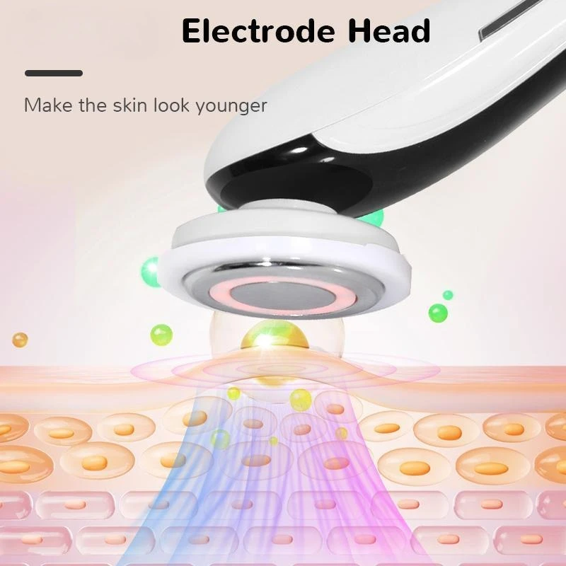 جهاز استيراد تدليك الوجه، أداة العناية ببشرة الوجه القابلة لإعادة الشحن، أداة تجميل الوجه الاحترافية لتجربة سبا المنزلية