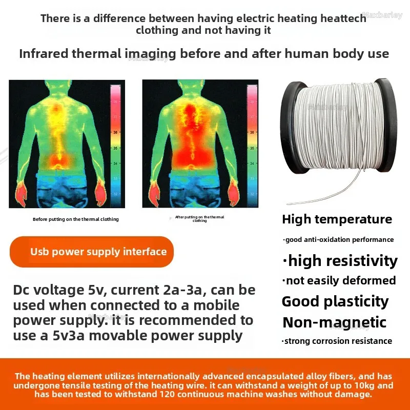 الشتاء ساخنة سترة الرجال USB التحكم المزدوج 21 منطقة التدفئة الكهربائية سترة الذكية الملابس الدافئة الصيد يندبروف الدافئة القطن صدرية #5