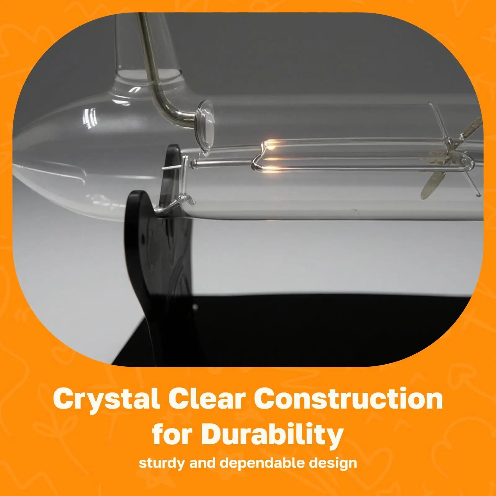 Equipamento de ensino de física tubo de raio cátodo efeito magnético mecanismo de vidro relógio de tubo para aprendizagem de estudantes