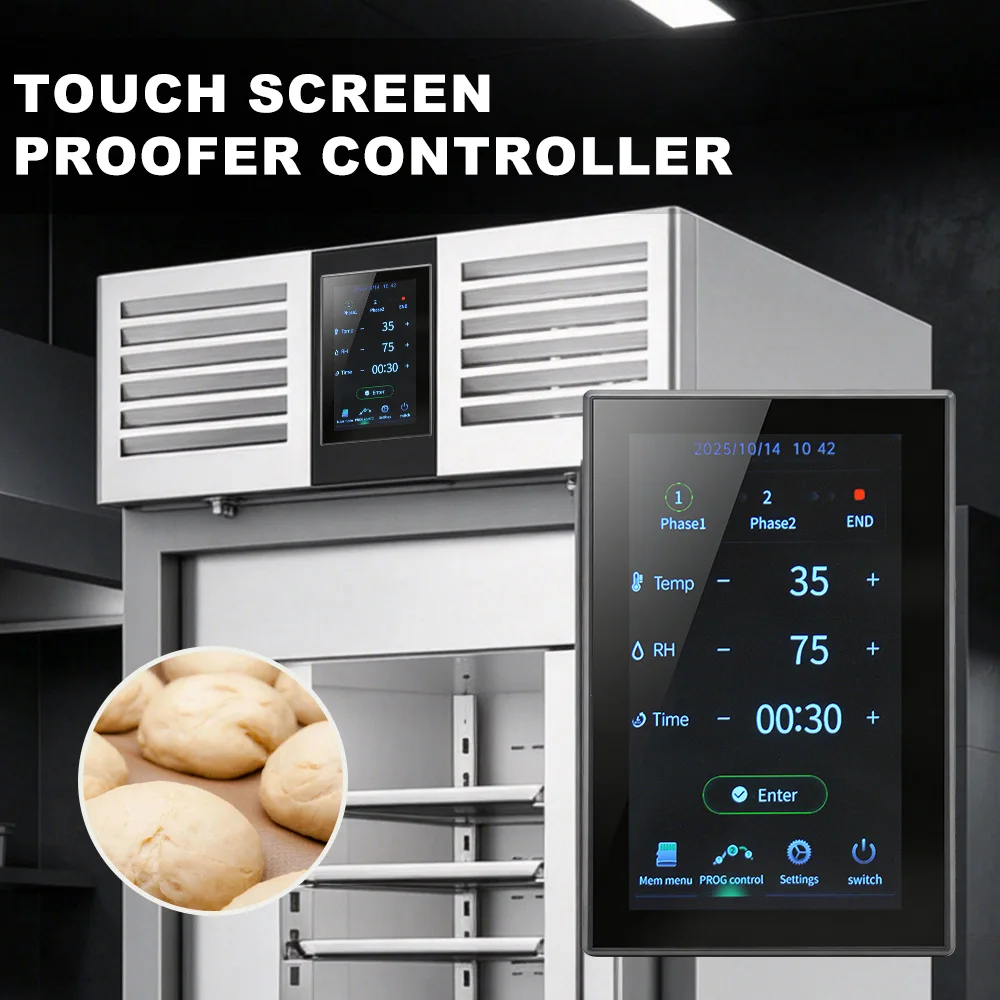 High Quality Customizable IP68 Waterproof 7-Inch Touch Screen Temperature Controller Thermostat for Proofing Box MK7L07