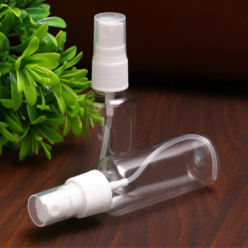 Flacon pulvérisateur en plastique Portable, résistant à la lumière, à brume Fine, vide, pour échantillon de parfum de maquillage, 30ml, 50ml, 100ml, 50 pièces/paquet