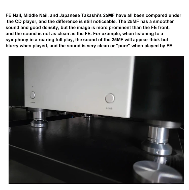 Edelstahl Verstellbare M8 Schrauben FE Keramik Basis Stoßdämpfer-Pads CD-Player Lautsprecher Leistungsverstärker HiFi Isolationsfüße – Detail 15