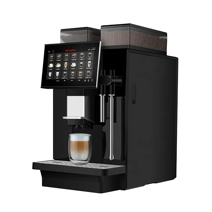 Dr.coffee Coffee Express-T 2 Bean Options Automatic Coffee Machine with Hot Water Rod and Steam Wand