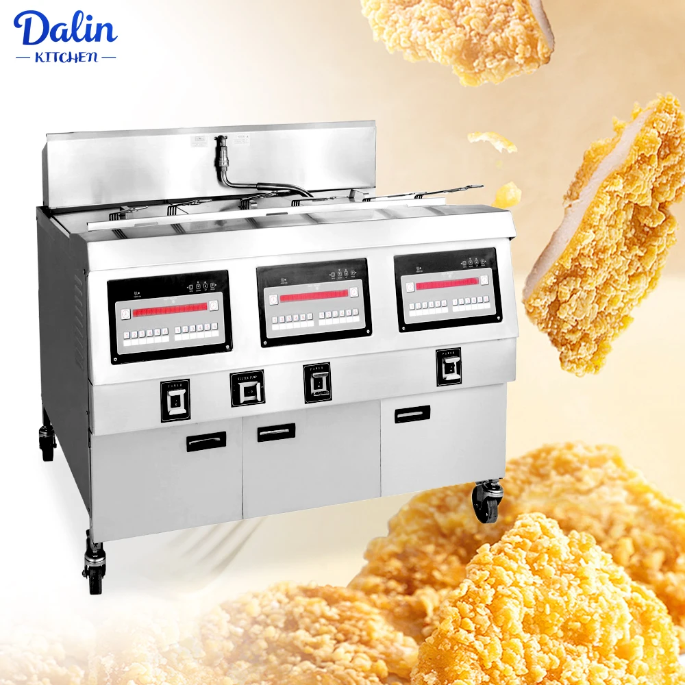 Good Quality Commercial Stainless Steel 75L Electric Deep Fryer  for French Fries and Fried Chicken Fryer