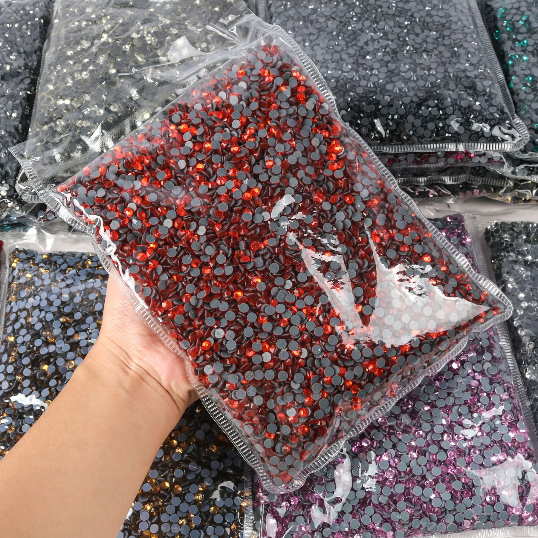 1000 Gross  Bulk Wholesale Big Pack DMC Hotfix Rhinestones Crystal AB Glass Better Stone with Glue on Stones