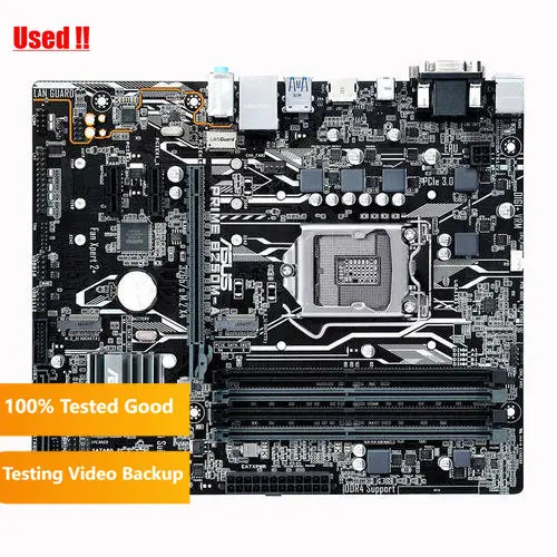 ASUS ไพรม์ B250M-A ดั้งเดิมเมนบอร์ด Intel B250 DDR4 B250M i7 LGA 1151 SATA3/i5/i3 USB3.0