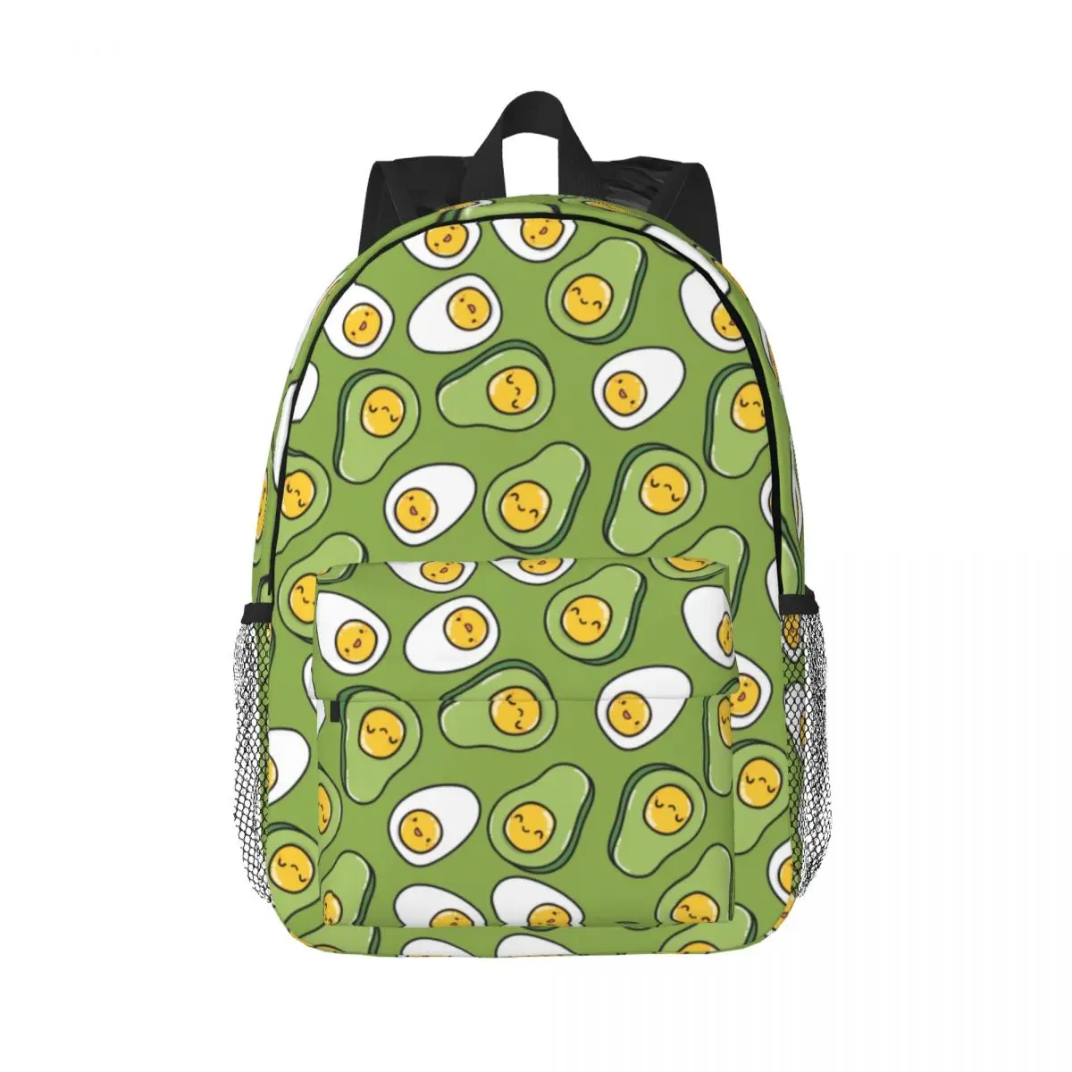 

Egg And Avocado Fruit Pattern Travel Backpack Men Women School Laptop Bookbag College Student Daypack Bags