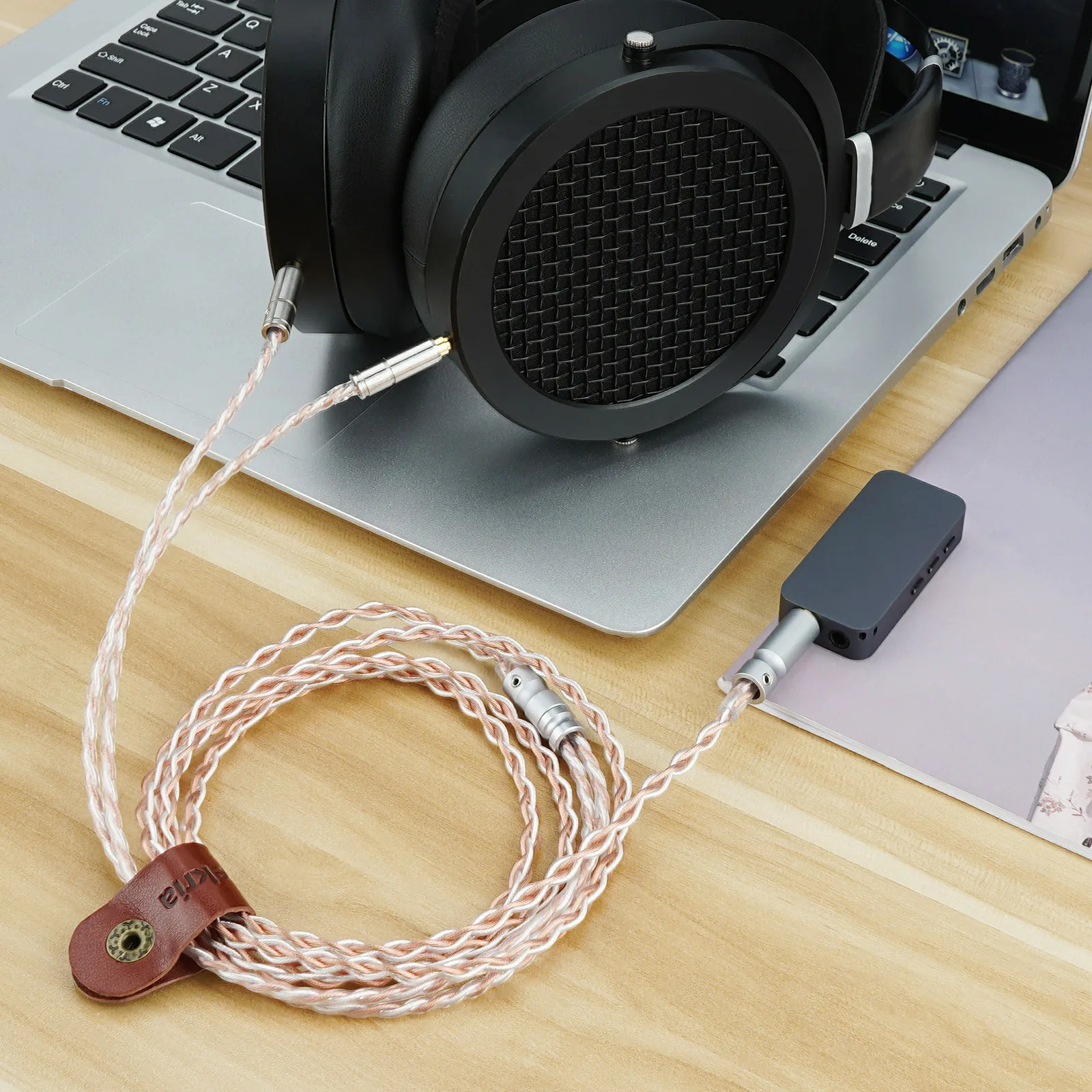Cavo bilanciato Geekria da 4.4mm compatibile con HIFIMAN Sundara-C, SUNDARA, HE4XX, 400i, HE1000V2, Denon AH-D600, AH-D7200