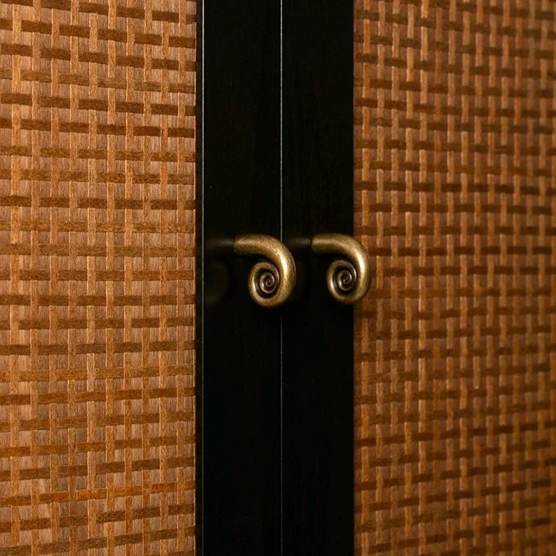 Creative Dresser Closet Knobs Solid Brass Retro Spiral Design Cabinets Door Handles for Children's Room Decorative Wardrobe Pull