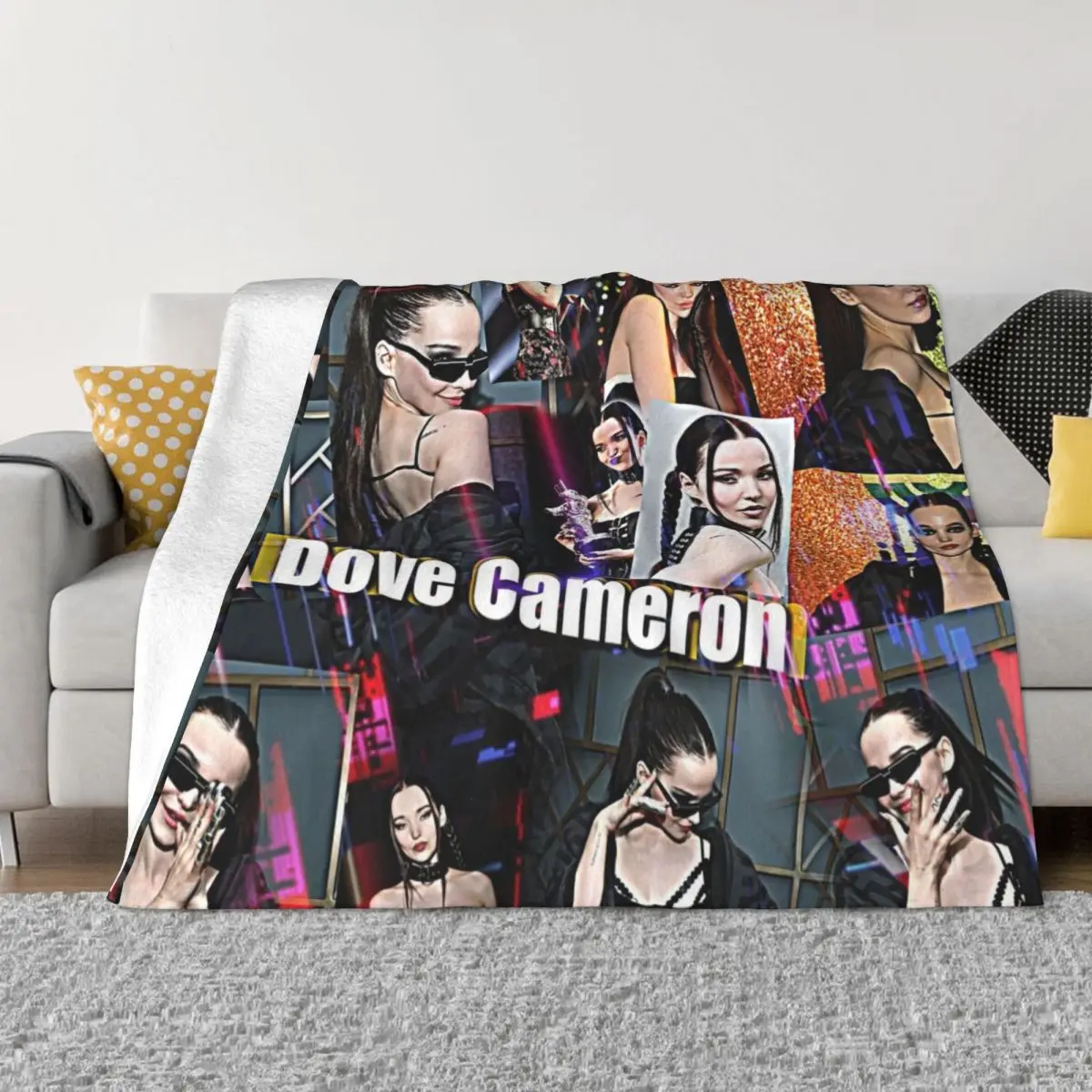 Dove Cameron Throw Blanket Sofas Luxury Thicken Blanket Personalized Gift Luxury Designer Blanket