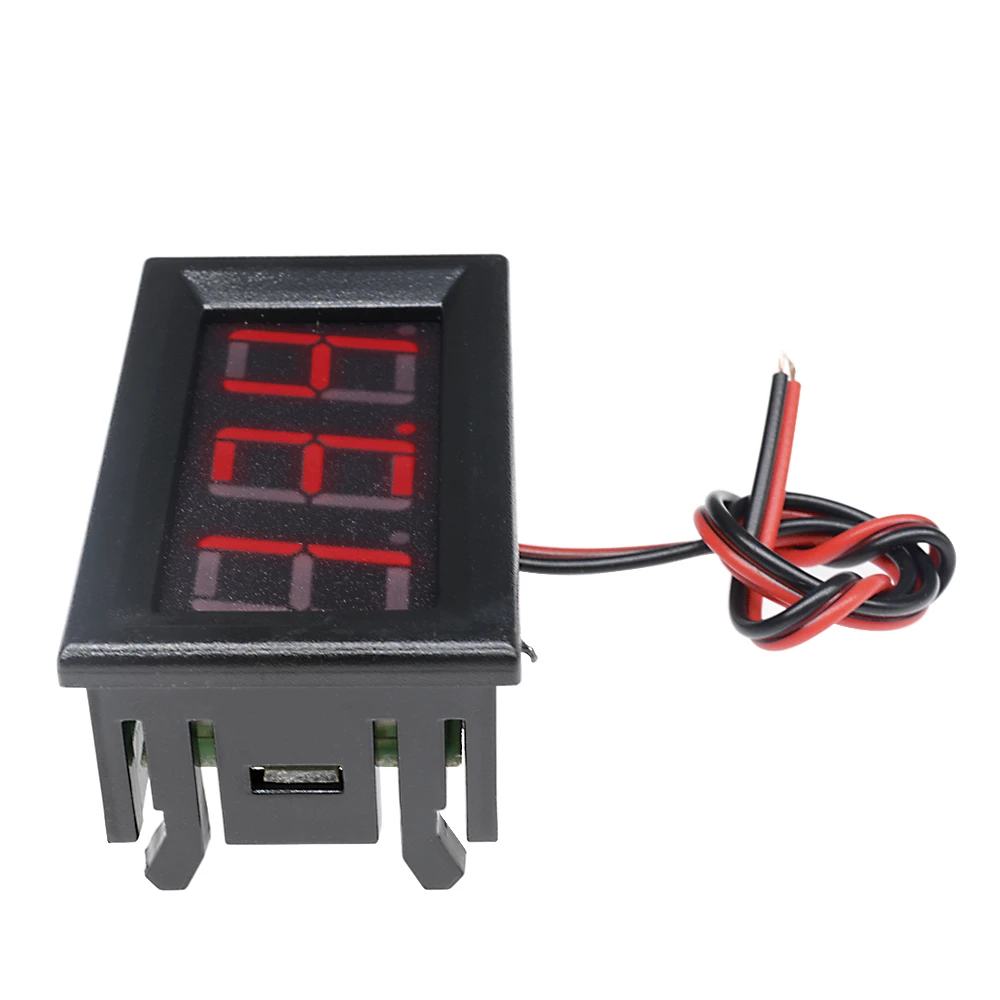 0.56 inch DC 4.5V-30V 2-Wire Mini Gauge Voltage Meter Voltmeter LED Display Digital Panel Voltmeter Meter Detector Monitor Tools