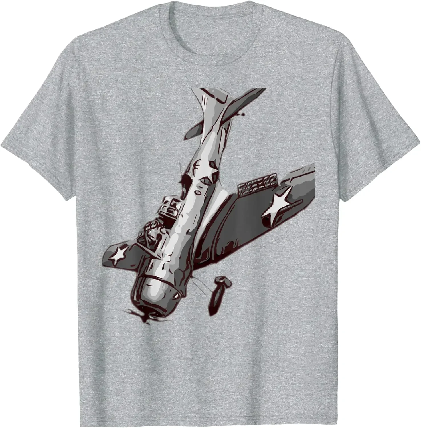 WW2 American Dive Bomber Warbird Plane Aircraft Men T-Shirt Short Sleeve Casual 100% Cotton O-Neck Summer Shirt