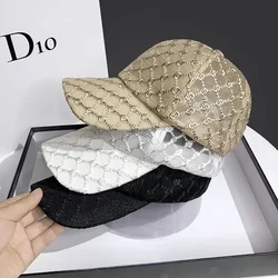 Hat for Women's Summer Fashion Mesh Breathable Sunshade Baseball Cap 2024 Outdoor Adjustable Ladies Sun Hat