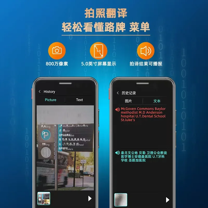 Translator Simultaneous Translator Travel Abroad Real-time Dialogue Offline AI Intelligence Multilingual