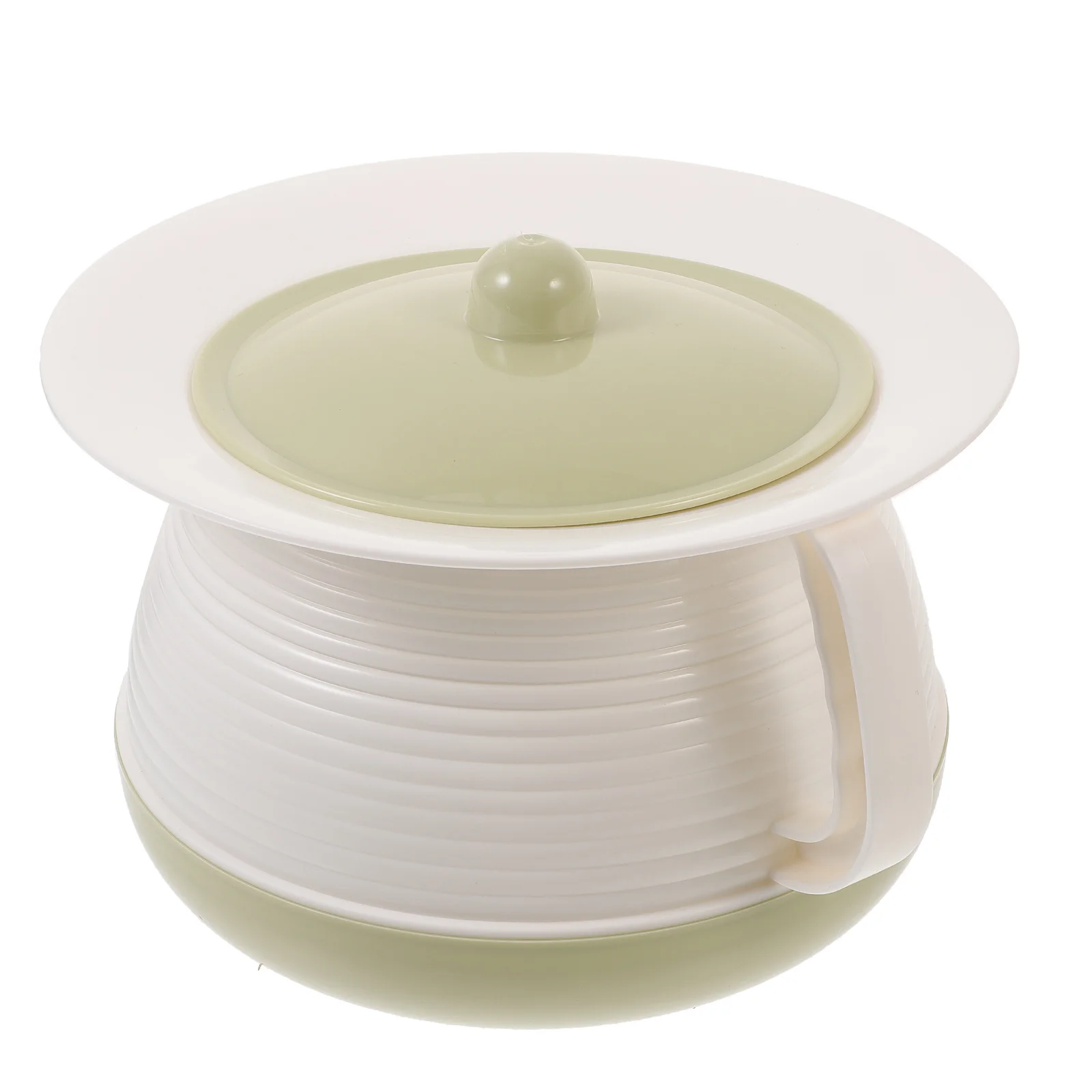 1 قطعة وعاء البول السميك غرفة بلاستيكية متينة مع غطاء قاعدة عدم الانزلاق المحمولة للبالغين الاطفال غرفة المنزلية سطل الاستخدام الليلي #2