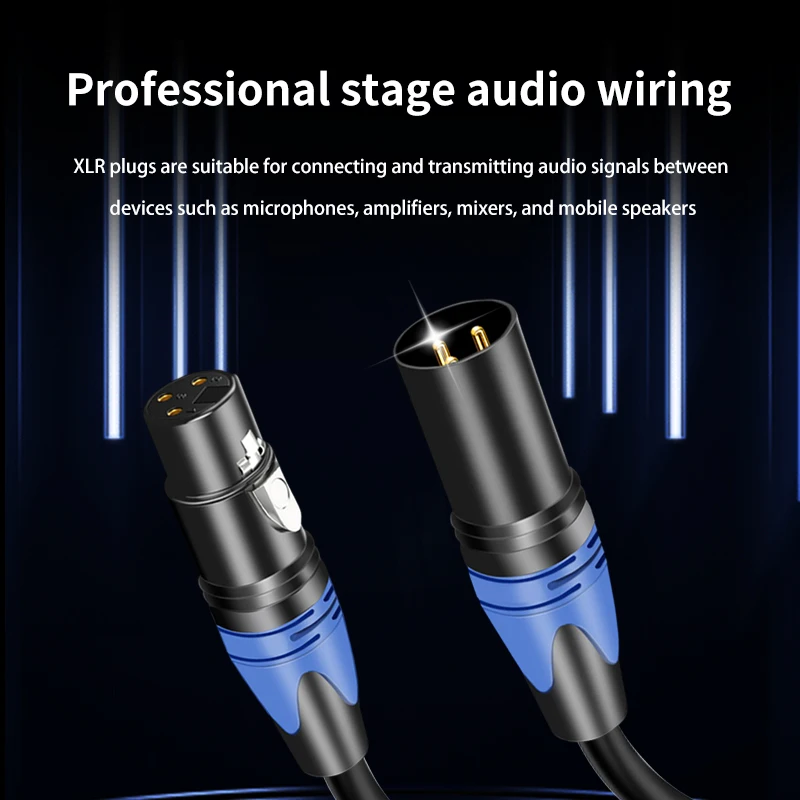 Xlr Cable Male to Female High Quailty 3Pin Audio Lines To Interconnection withMicrophone Multimedia sound Amp